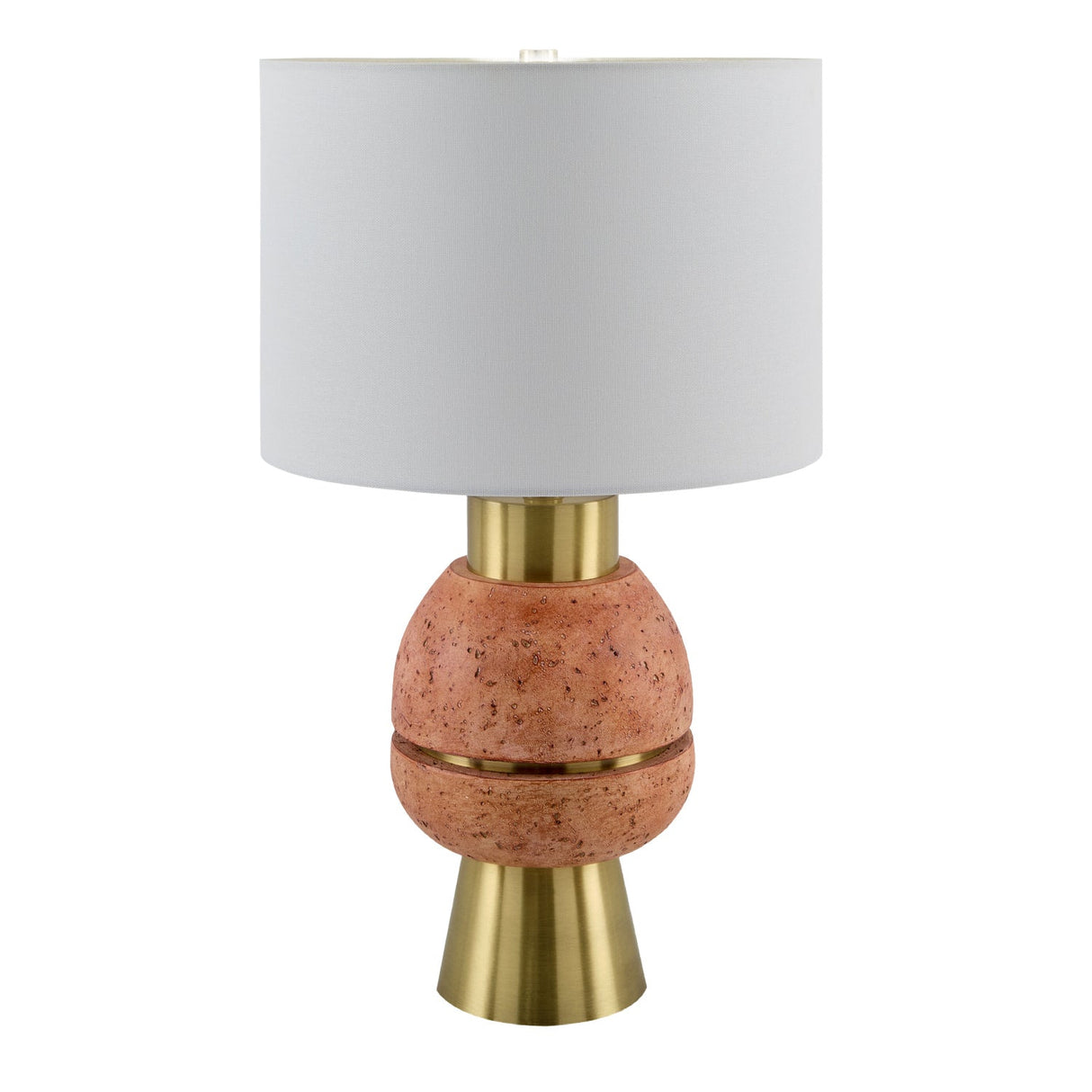 Modern European furniture - Textured Stacked Base Table Lamp - www.oroa.com