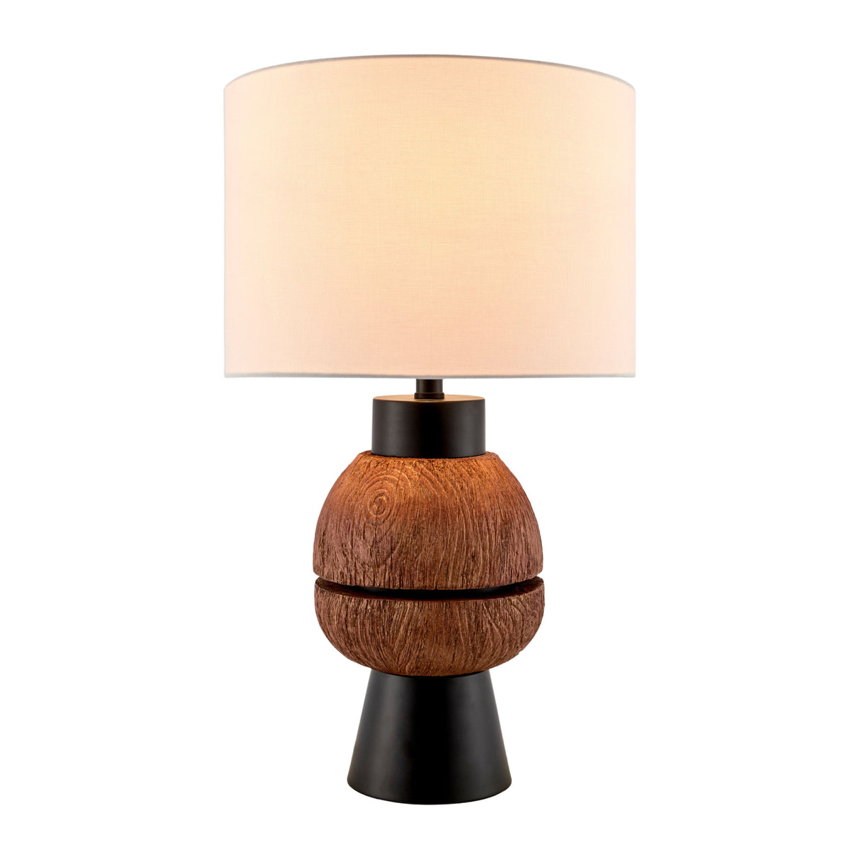 Modern European furniture - Brown Stacked Base Table Lamp - www.oroa.com | Oroa.com
