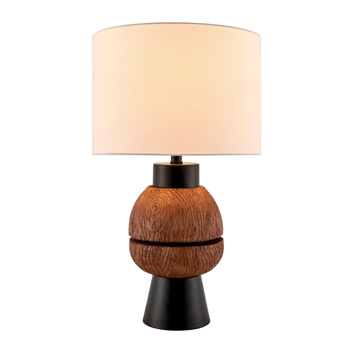 Modern European furniture - Brown Stacked Base Table Lamp - www.oroa.com