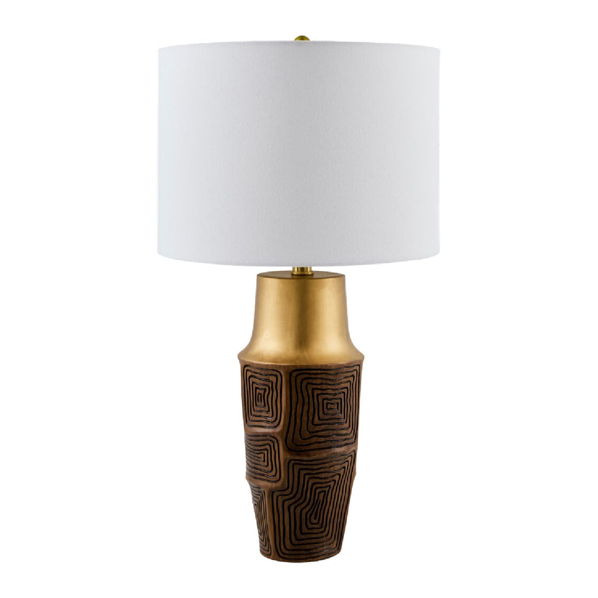 Modern European furniture - Painted Gold Accent Table Lamp - www.oroa.com