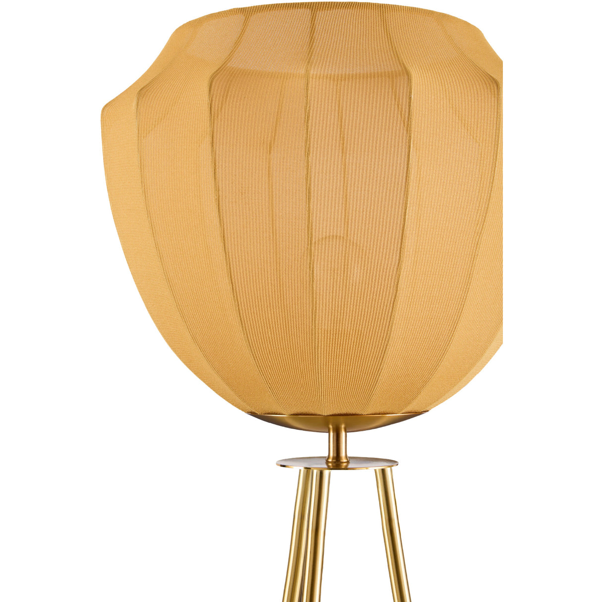 Modern European furniture - Yellow Linen Tripod Floor Lamp - www.oroa.com