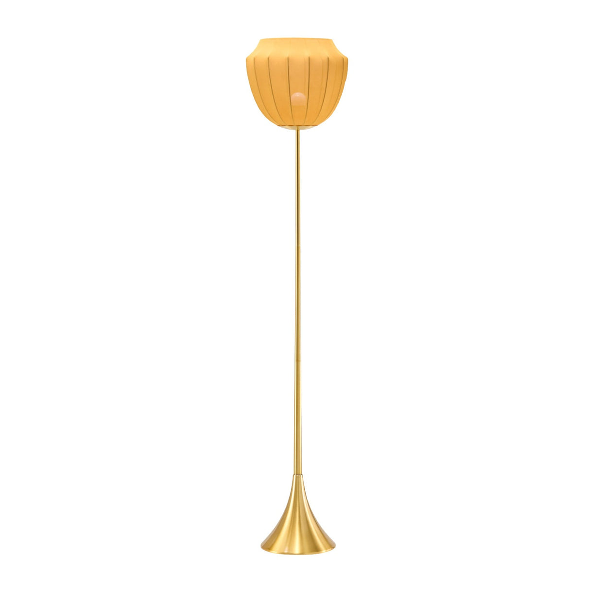 Modern European furniture - Yellow Linen Accent Floor Lamp - www.oroa.com