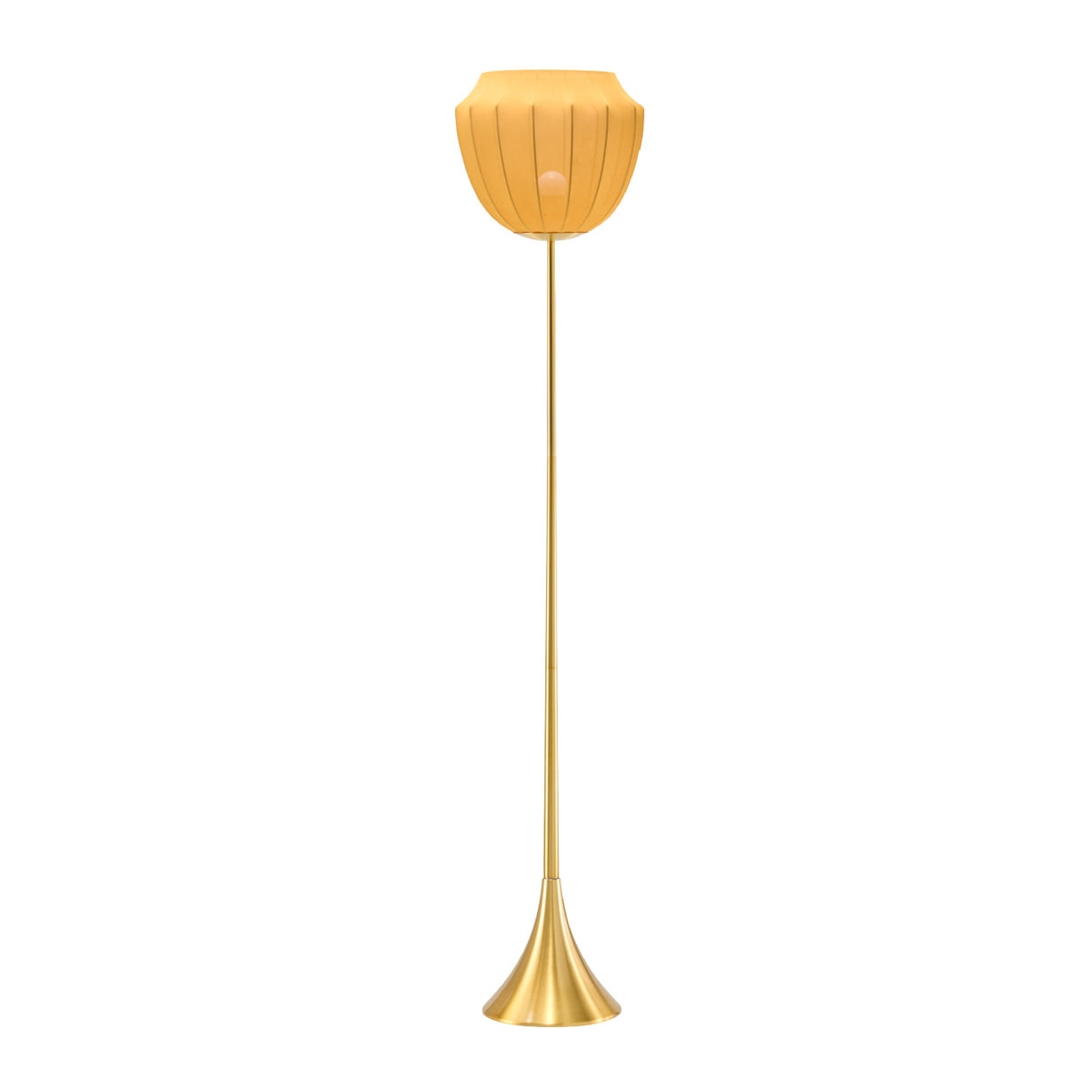 Modern European furniture - Yellow Linen Accent Floor Lamp - www.oroa.com