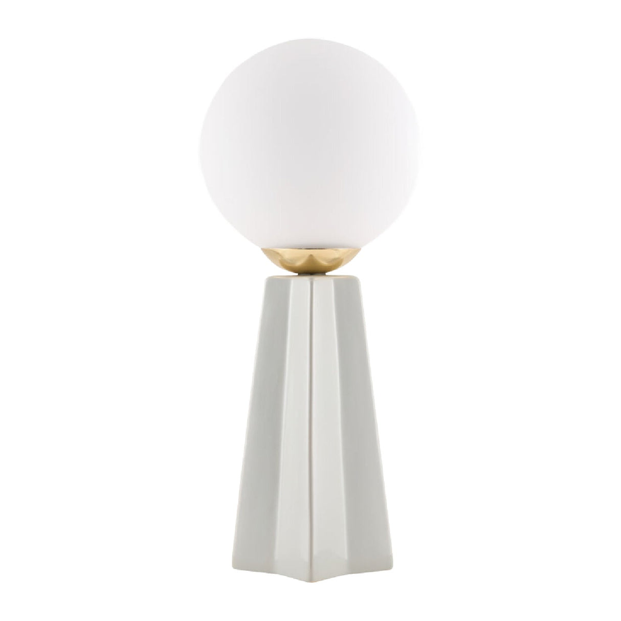 Modern European furniture - White Glass Globe Table Lamp - www.oroa.com