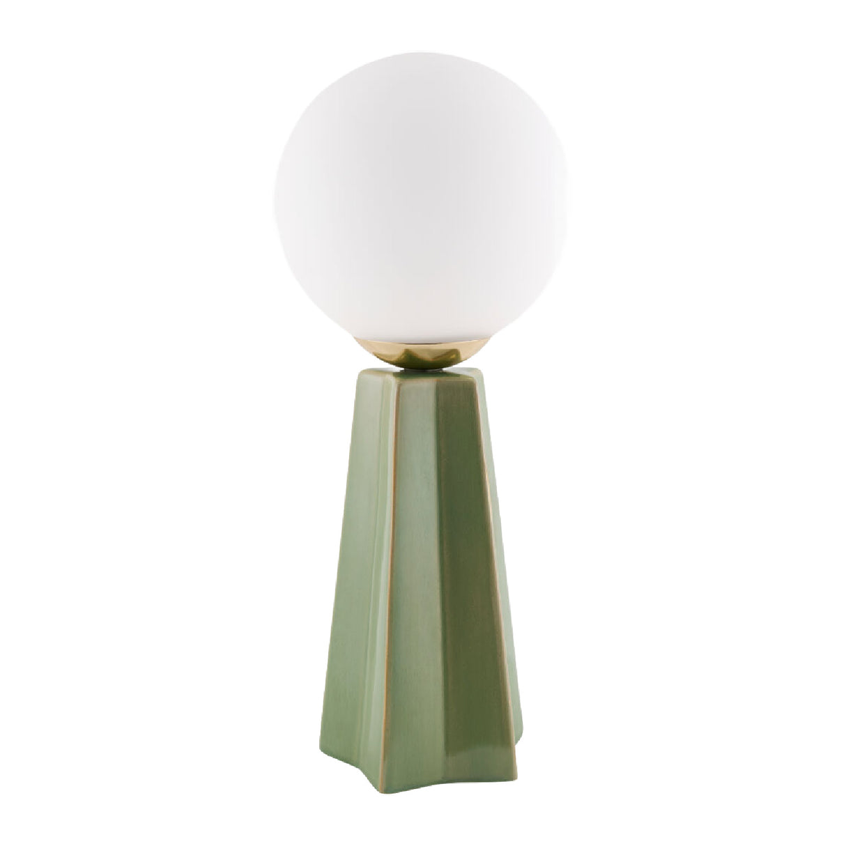 Modern European furniture - White Glass Globe Table Lamp - www.oroa.com