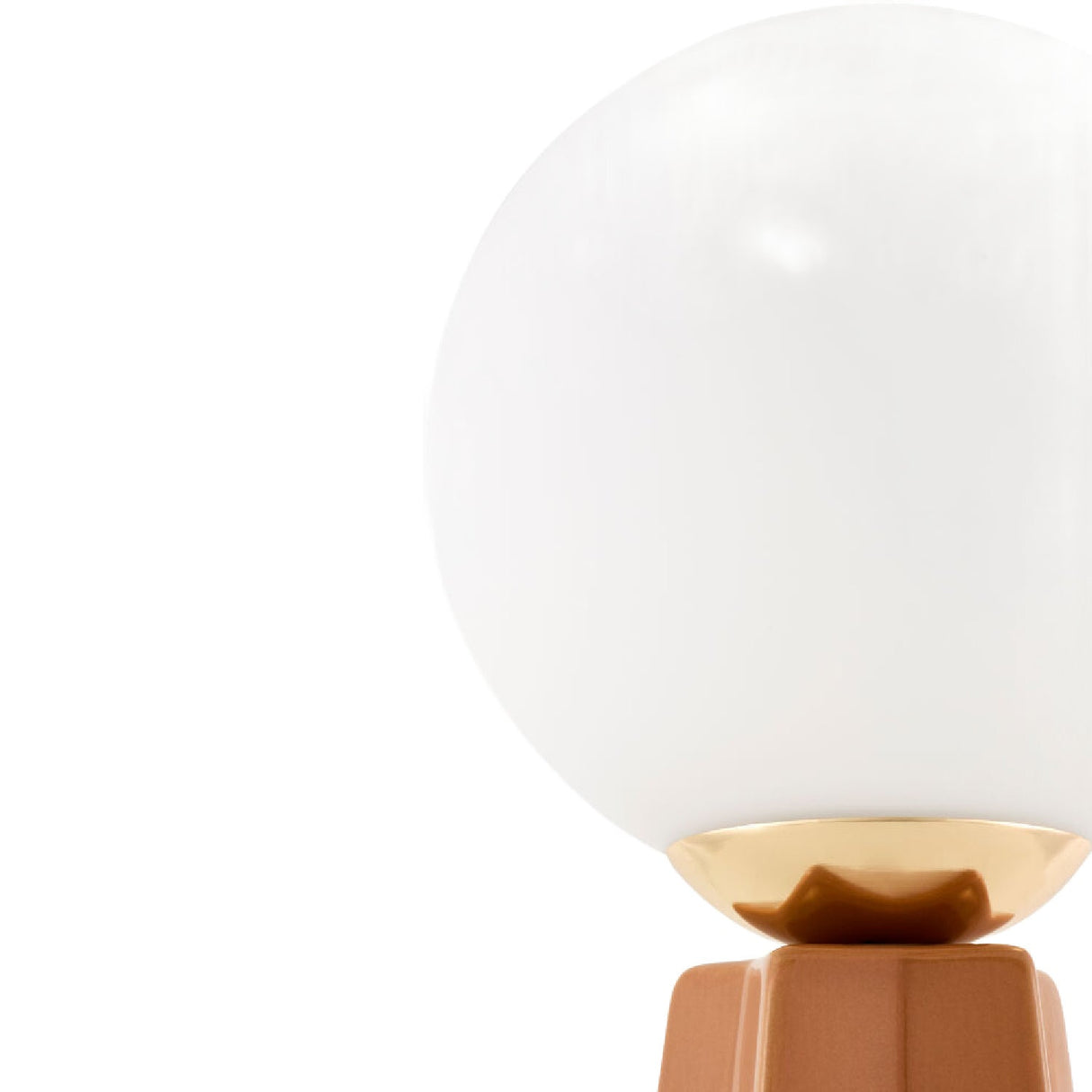 Modern European furniture - White Glass Globe Table Lamp - www.oroa.com