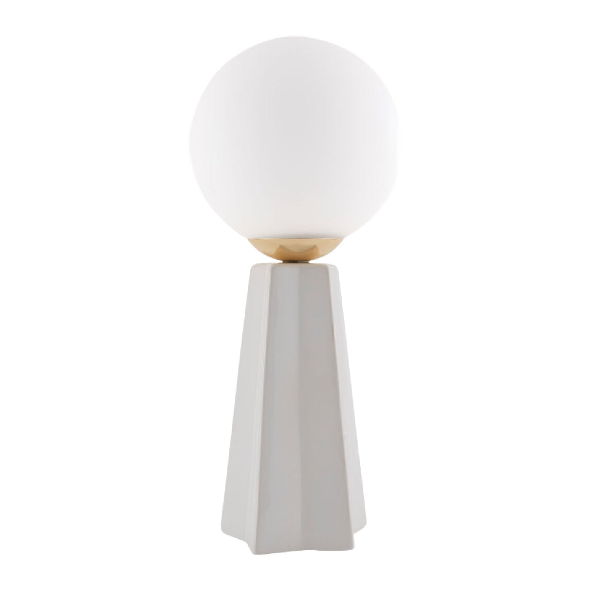 Modern European furniture - White Glass Globe Table Lamp - www.oroa.com