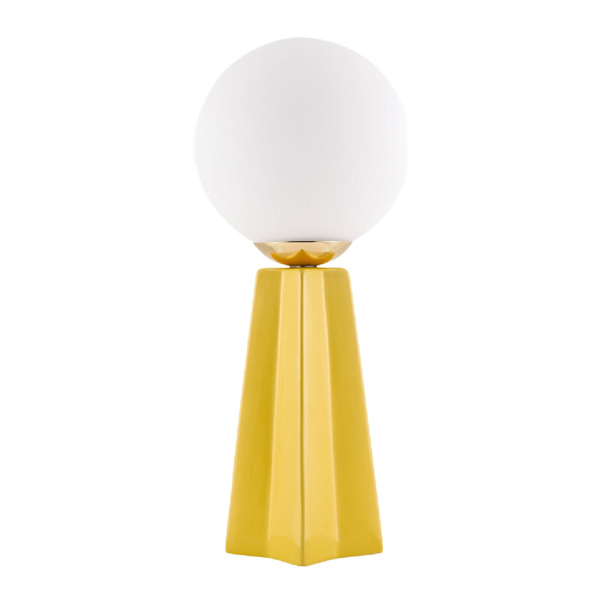 Modern European furniture - White Glass Globe Table Lamp - www.oroa.com