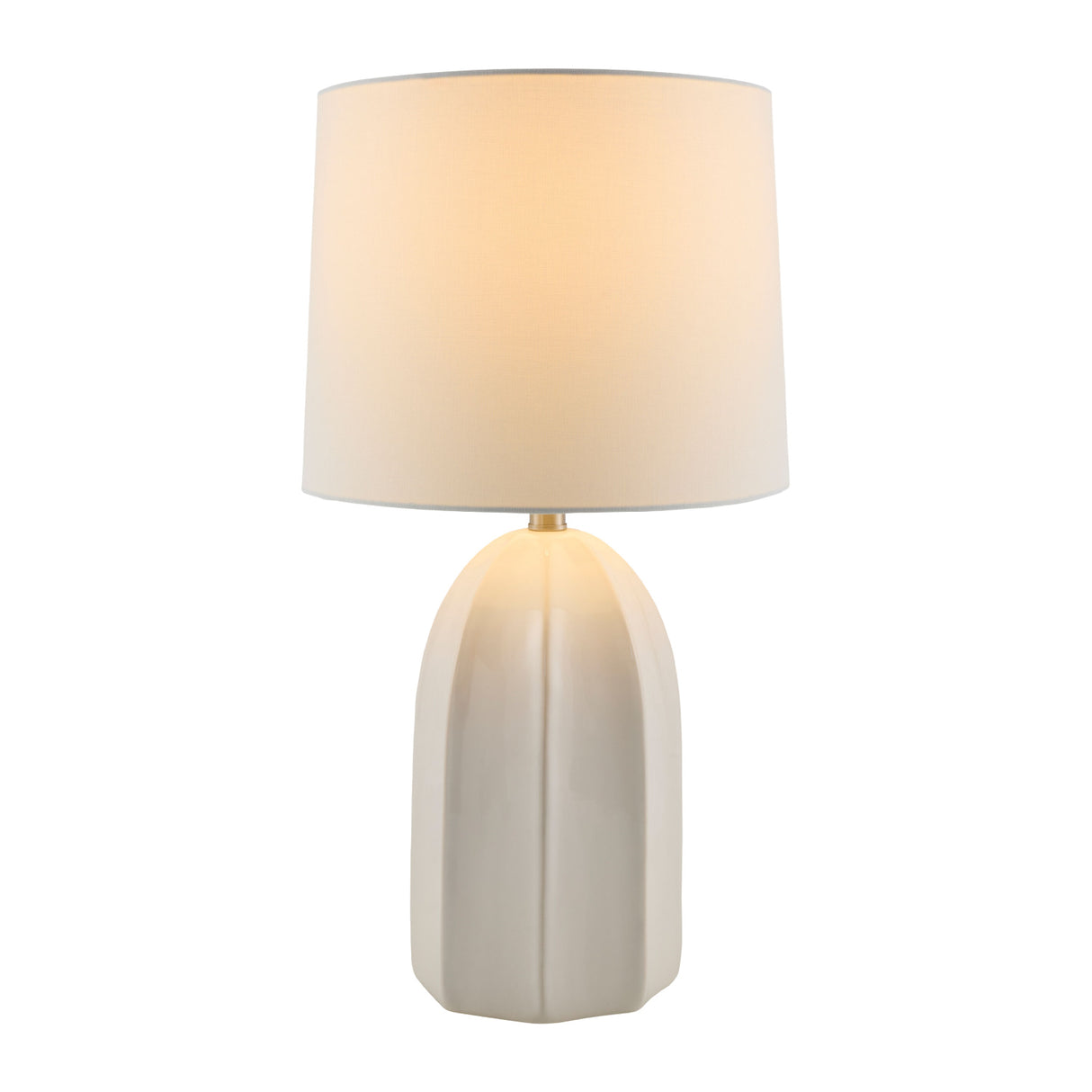 Modern European furniture - Glazed Ceramic Linen Table Lamp - www.oroa.com