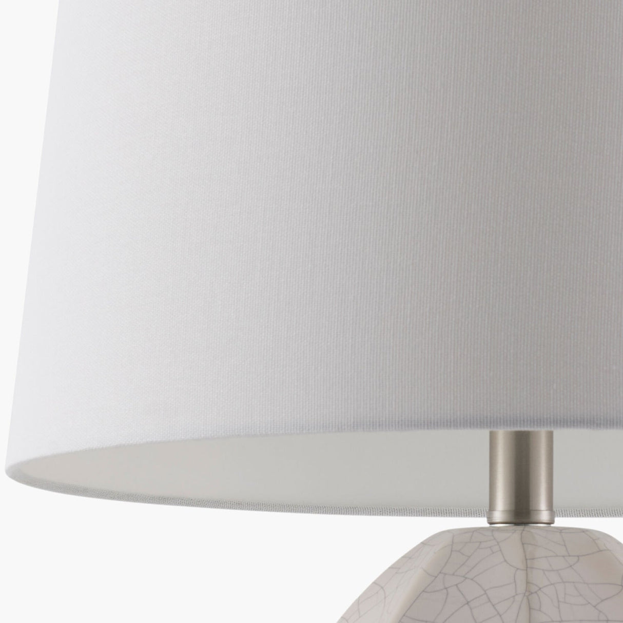 Modern European furniture - Glazed Ceramic Linen Table Lamp - www.oroa.com