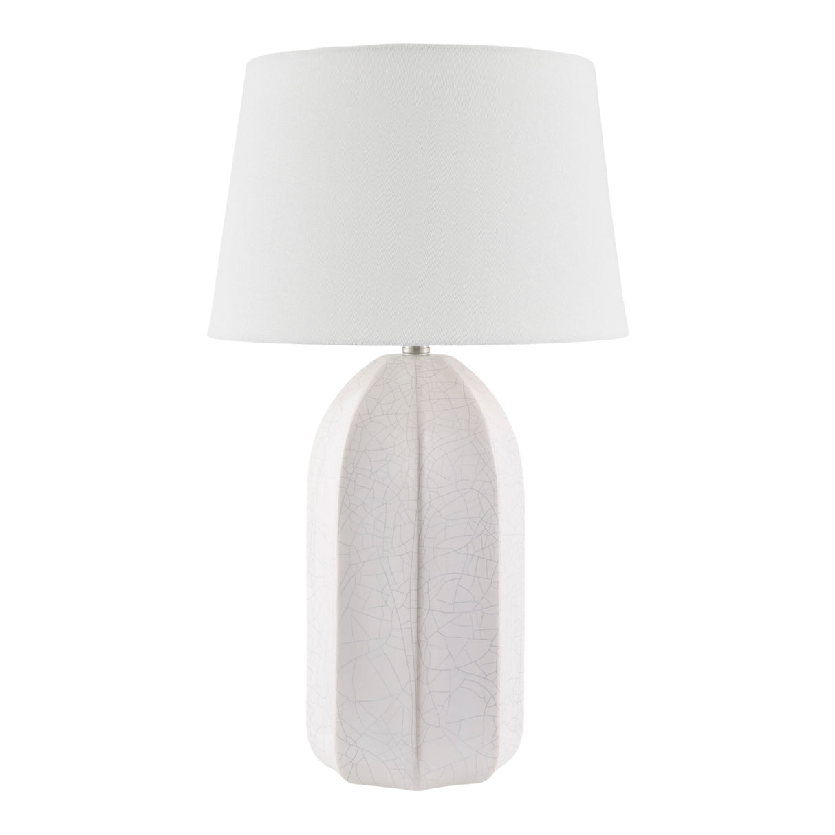Modern European furniture - Glazed Ceramic Linen Table Lamp - www.oroa.com