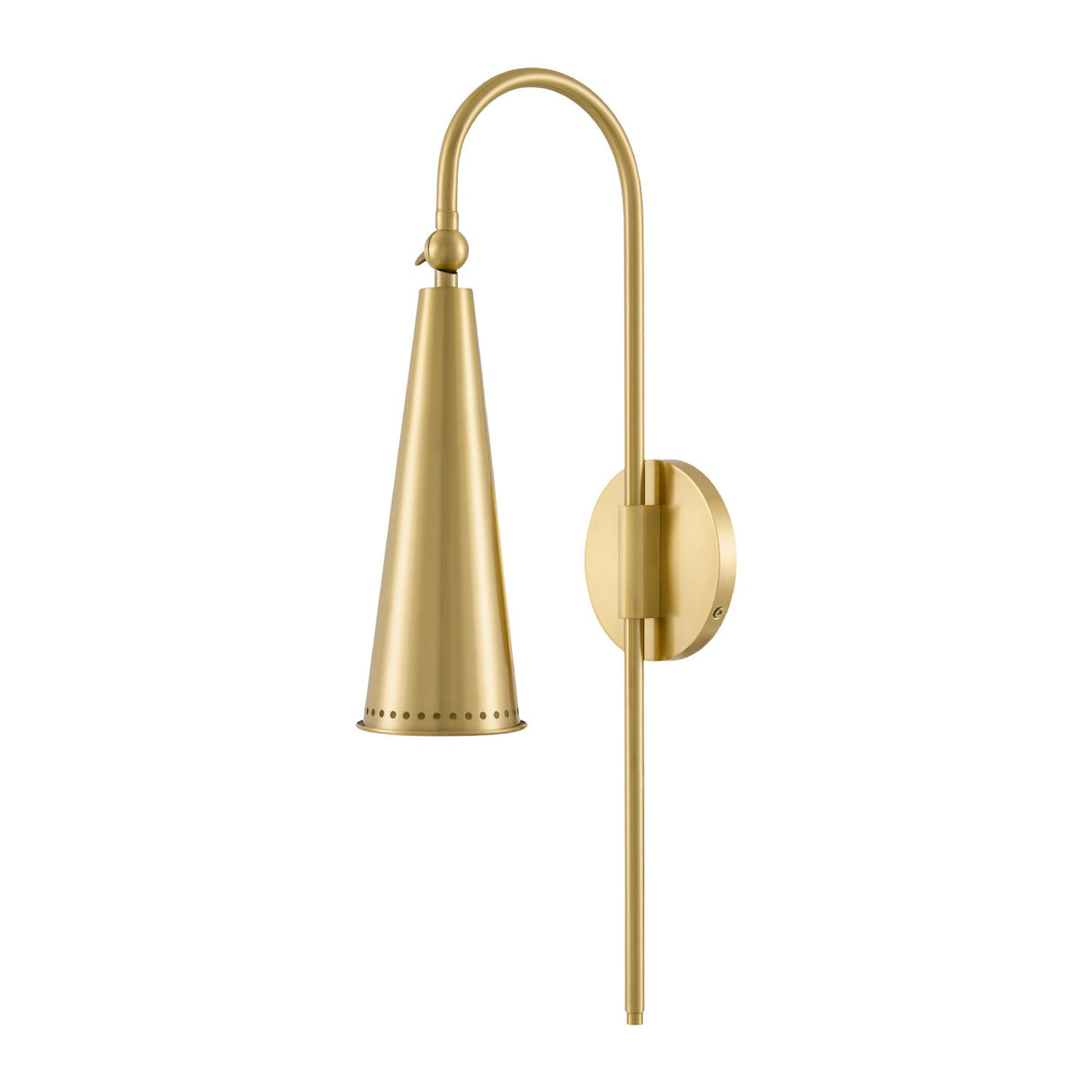 Modern European furniture - Gold Conical Wall Lamp - www.oroa.com