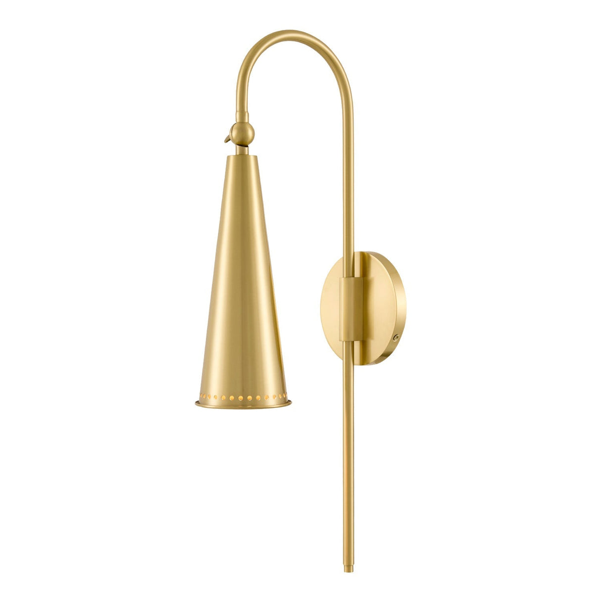 Modern European furniture - Gold Conical Wall Lamp - www.oroa.com