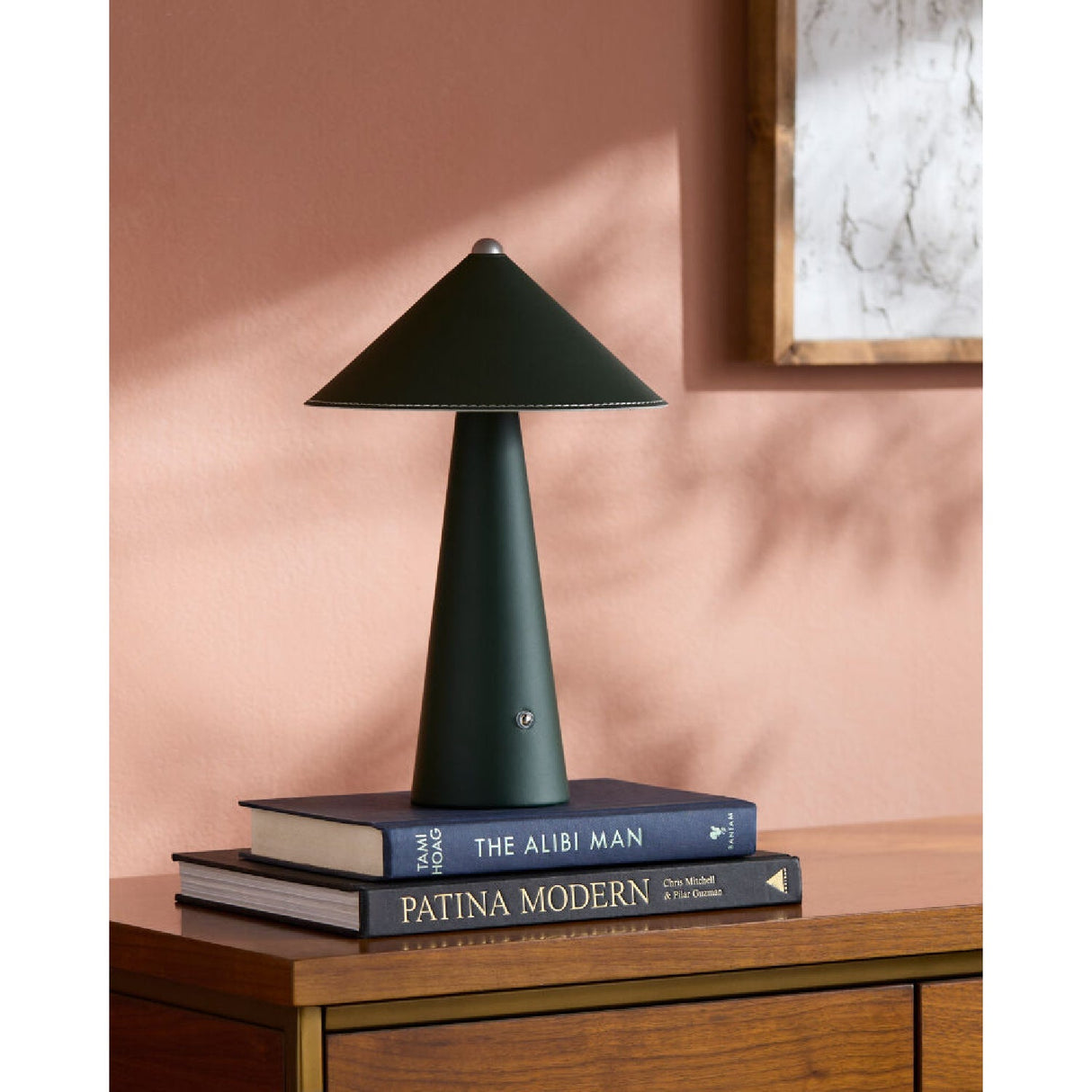 Modern European furniture - Brushed Leather Accent Table Lamp - www.oroa.com