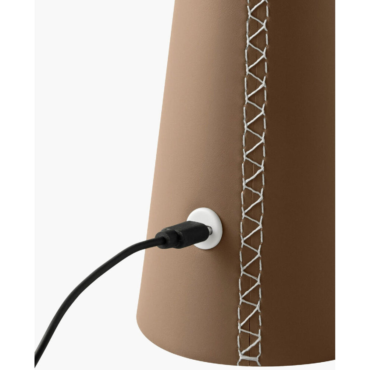Modern European furniture - Brushed Leather Accent Table Lamp - www.oroa.com