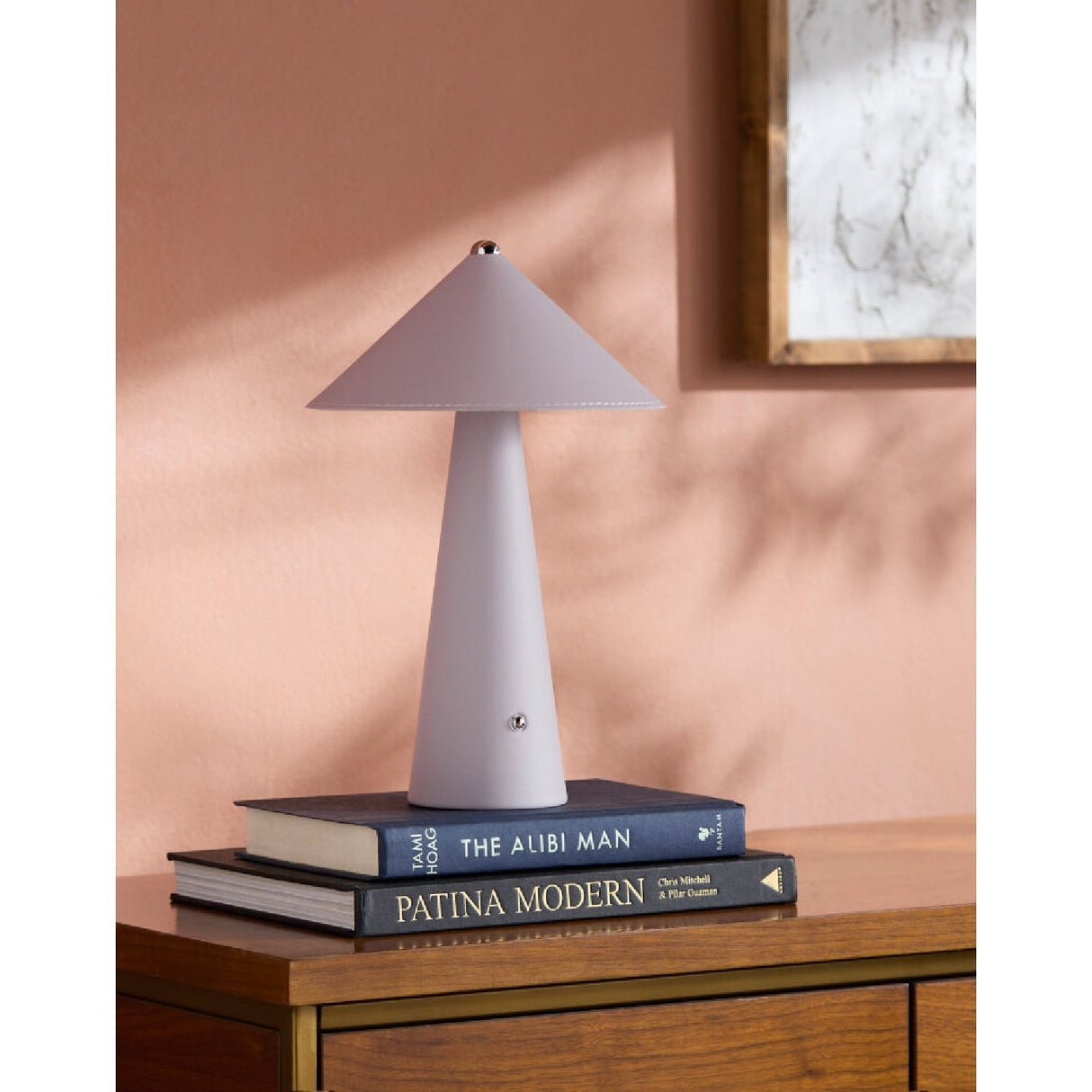 Modern European furniture - Brushed Leather Accent Table Lamp - www.oroa.com
