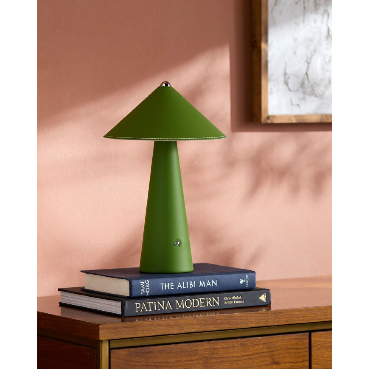 Modern European furniture - Brushed Leather Accent Table Lamp - www.oroa.com