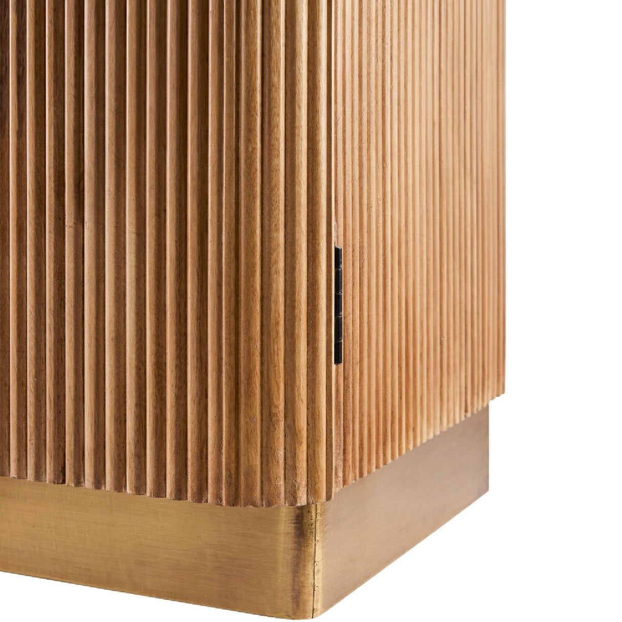 Modern European furniture - Reeded Wood 2-Door Cabinet - www.oroa.com