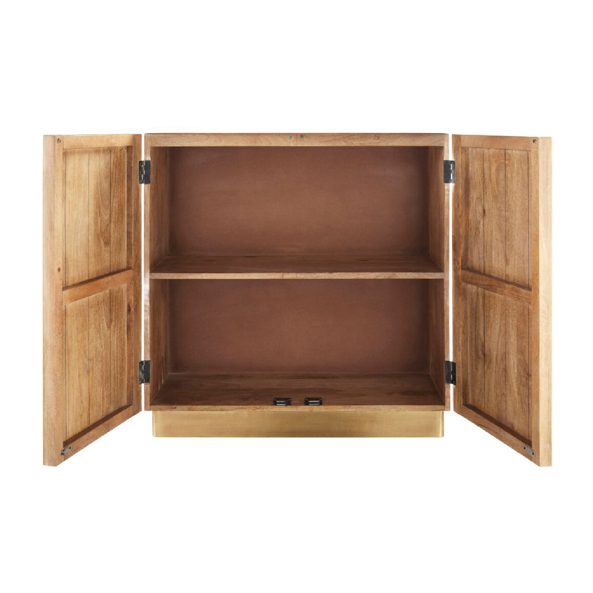 Modern European furniture - Reeded Wood 2-Door Cabinet - www.oroa.com