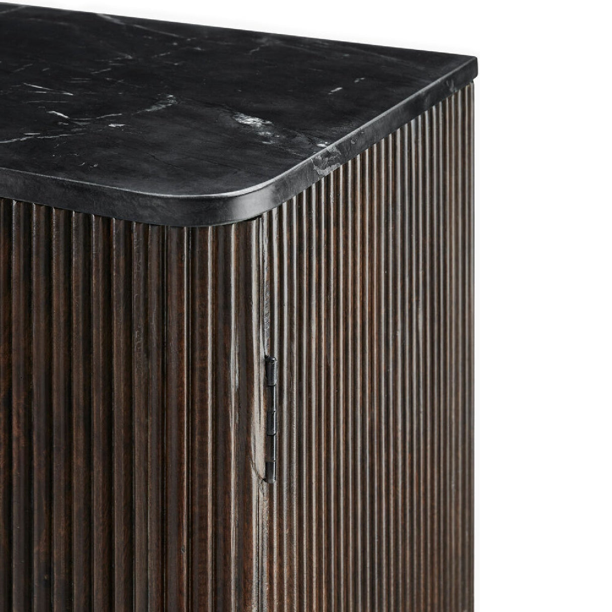 Modern European furniture - Reeded Wood 2-Door Cabinet - www.oroa.com