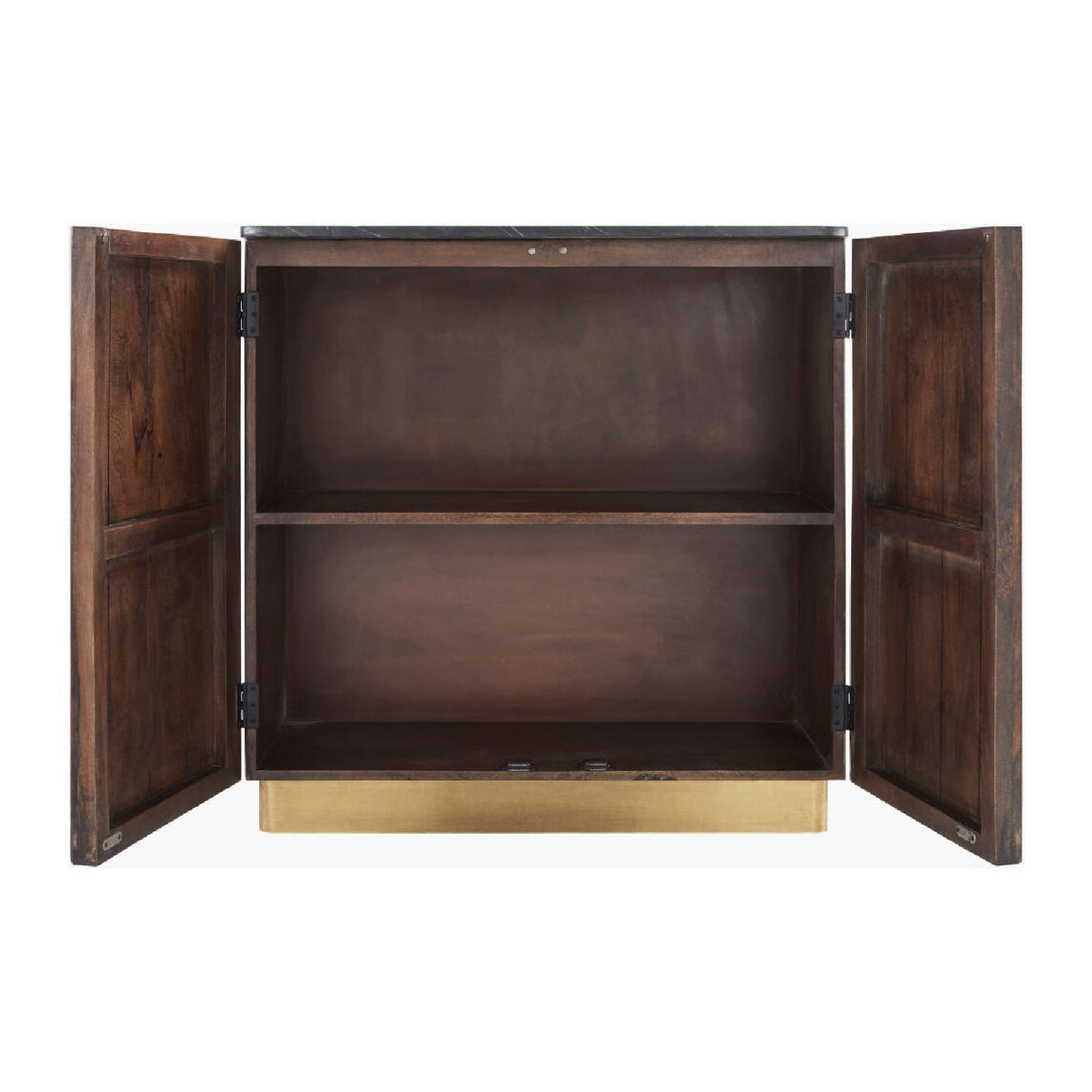 Modern European furniture - Reeded Wood 2-Door Cabinet - www.oroa.com