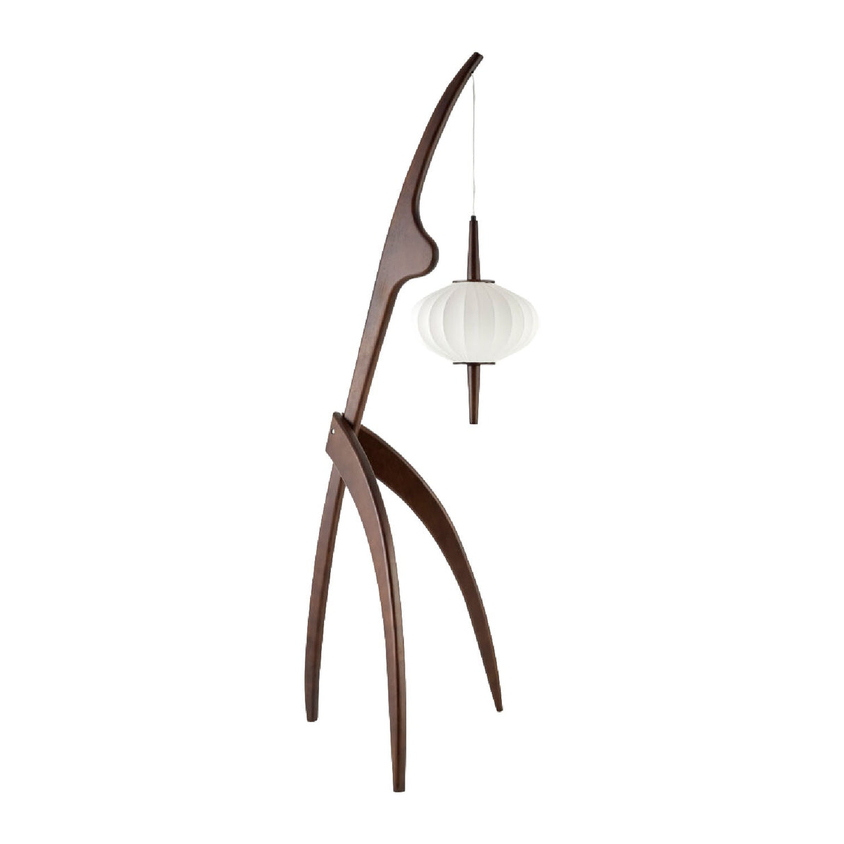 Modern European furniture - Rubberwood Tripod Accent Floor Lamp - www.oroa.com
