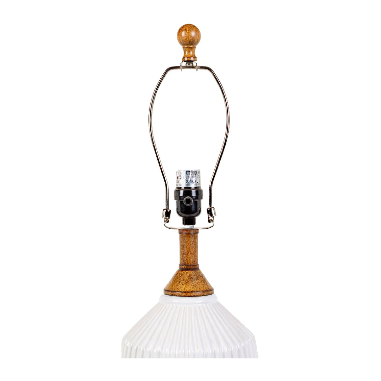 Modern European furniture - Reeded Glazed Ceramic Table Lamp - www.oroa.com