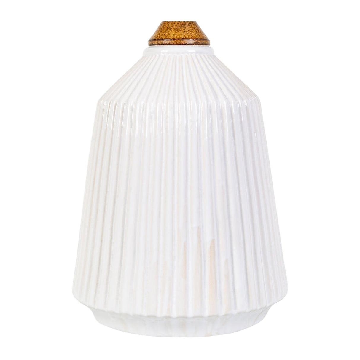 Modern European furniture - Reeded Glazed Ceramic Table Lamp - www.oroa.com