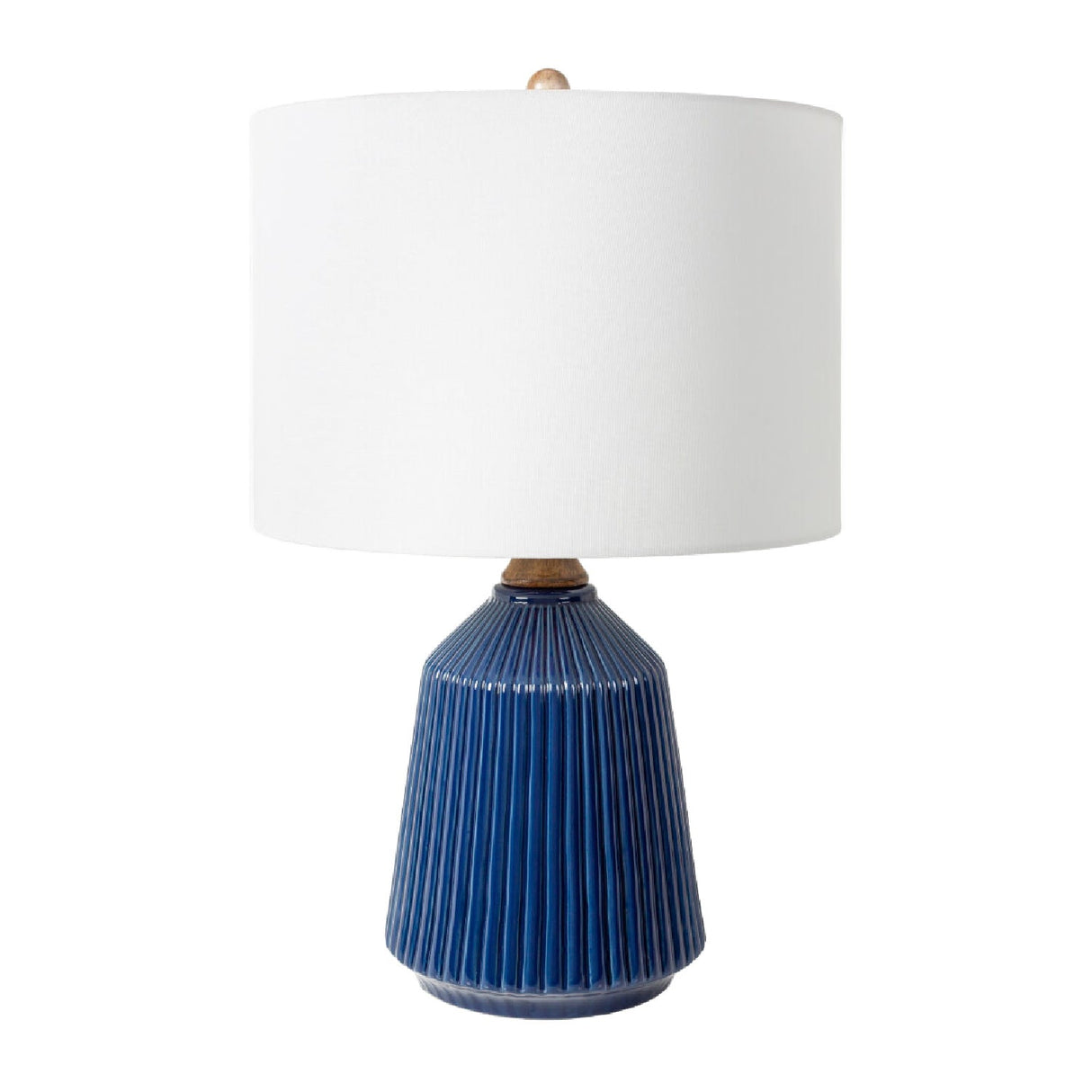 Modern European furniture - Reeded Glazed Ceramic Table Lamp - www.oroa.com
