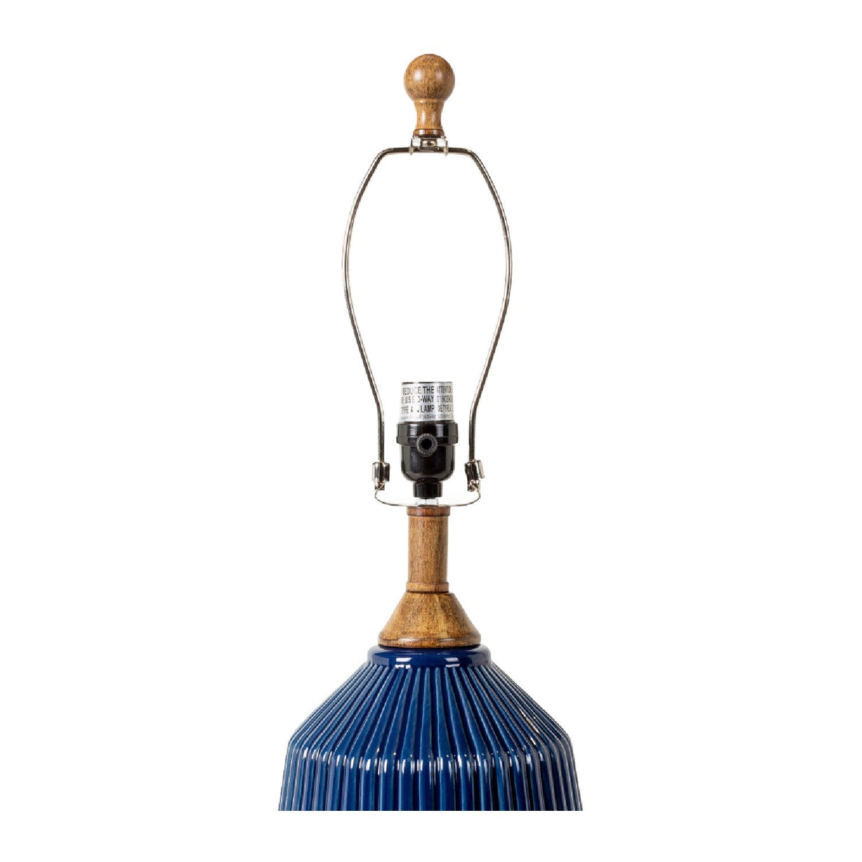 Modern European furniture - Reeded Glazed Ceramic Table Lamp - www.oroa.com