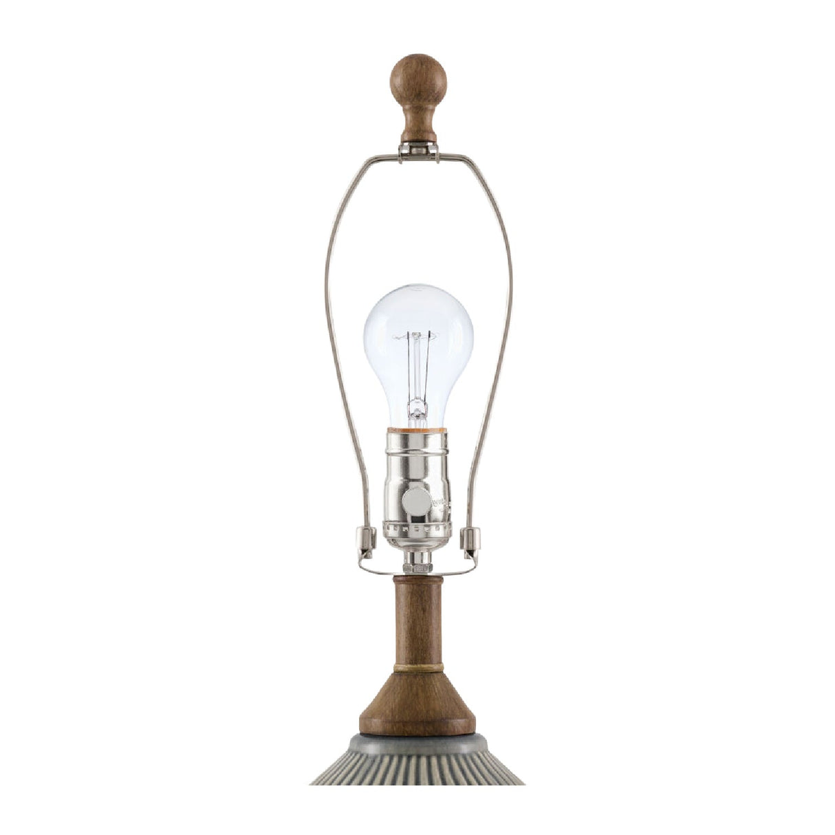 Modern European furniture - Reeded Glazed Ceramic Table Lamp - www.oroa.com