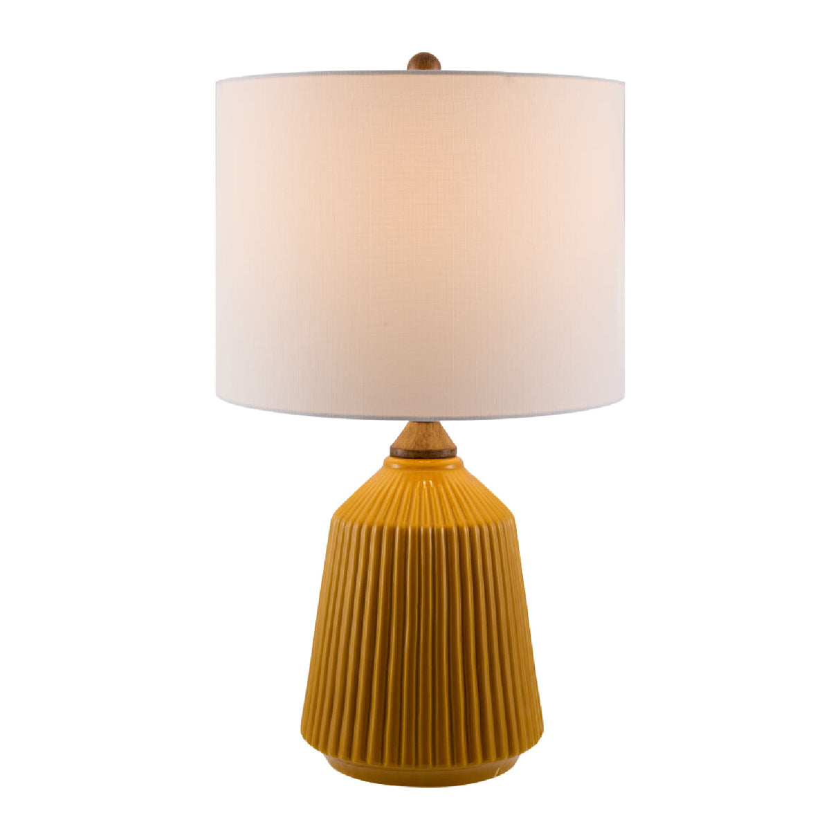 Reeded Glazed Ceramic Table Lamp | Oroa.com