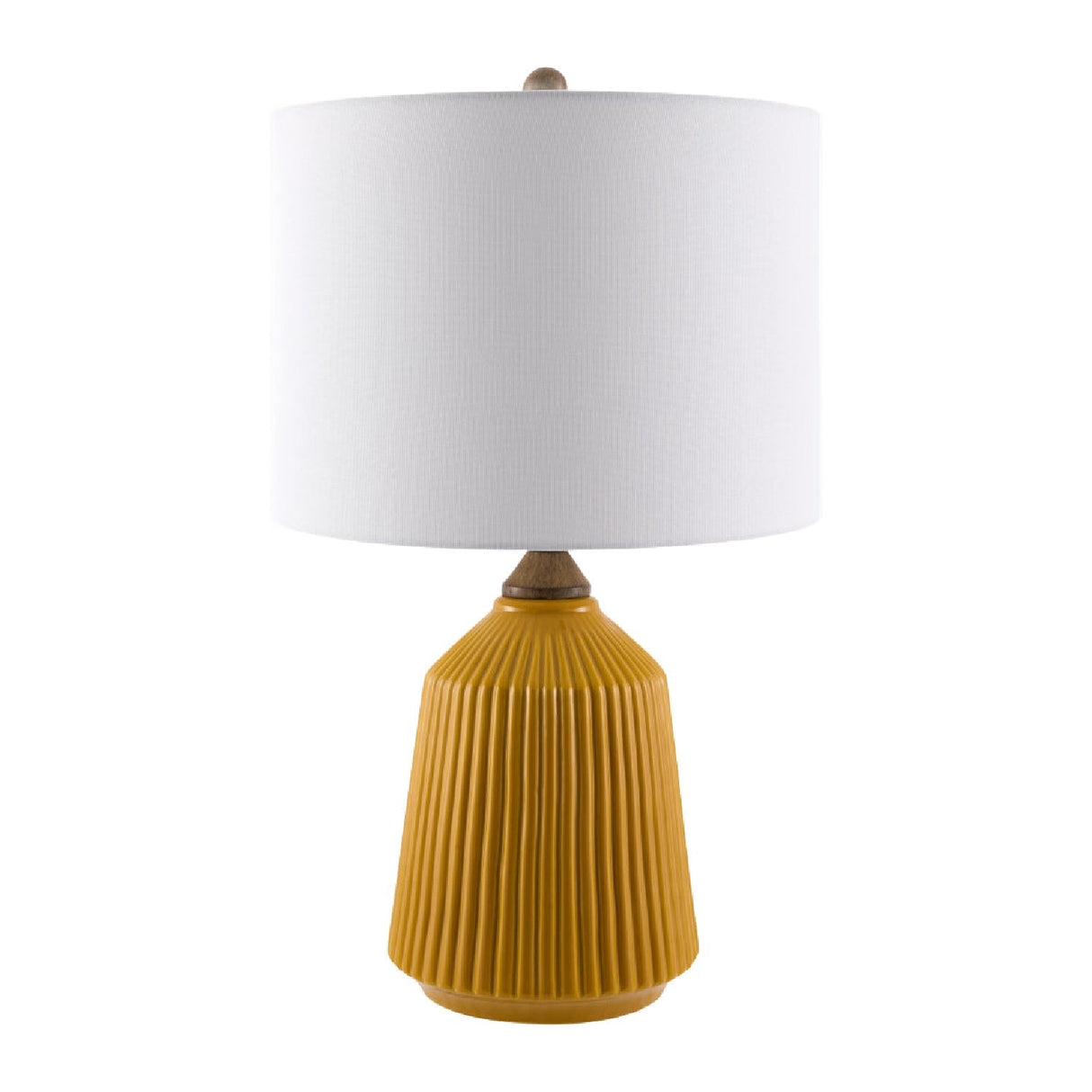 Modern European furniture - Reeded Glazed Ceramic Table Lamp - www.oroa.com