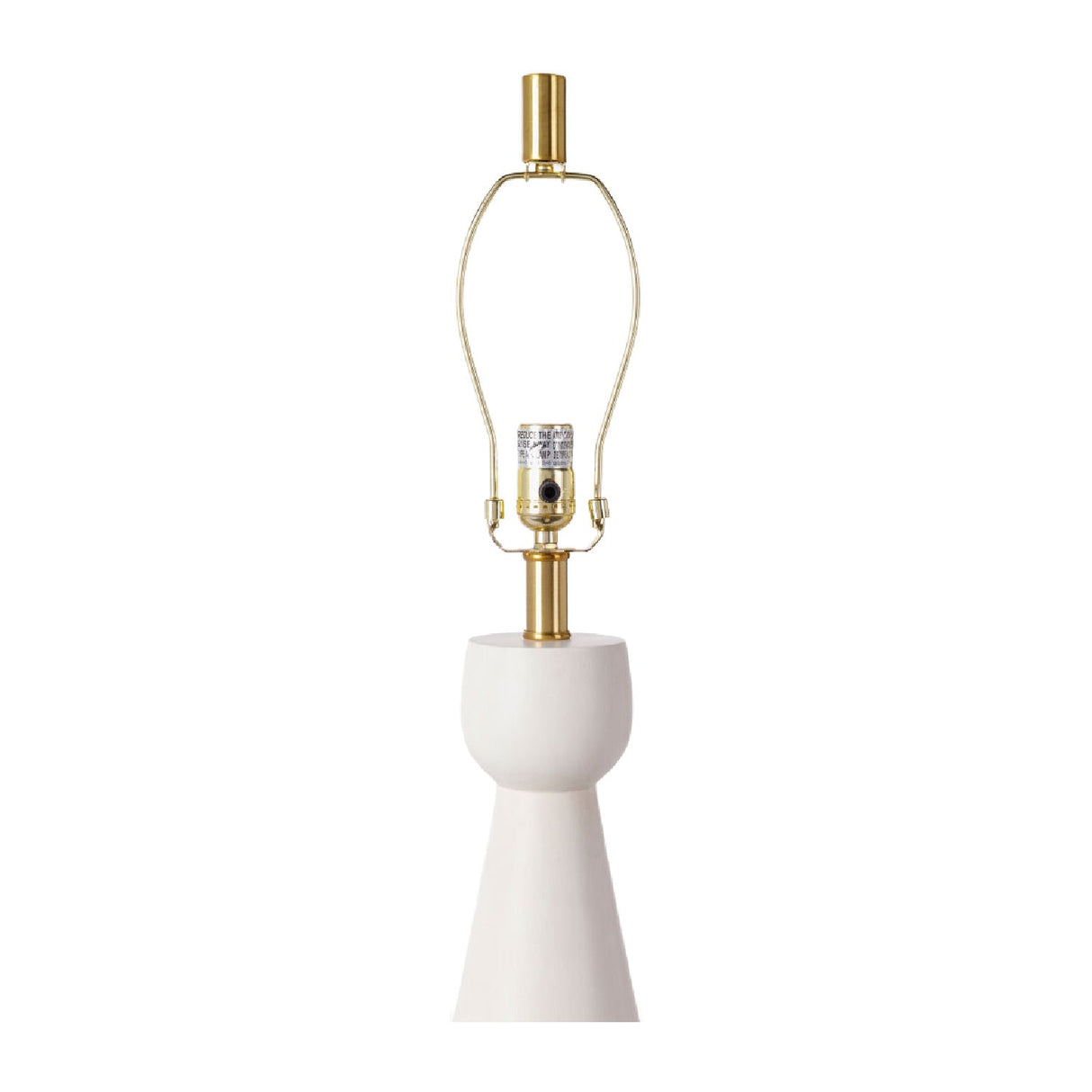 Modern European furniture - White Conical Base Table Lamp - www.oroa.com