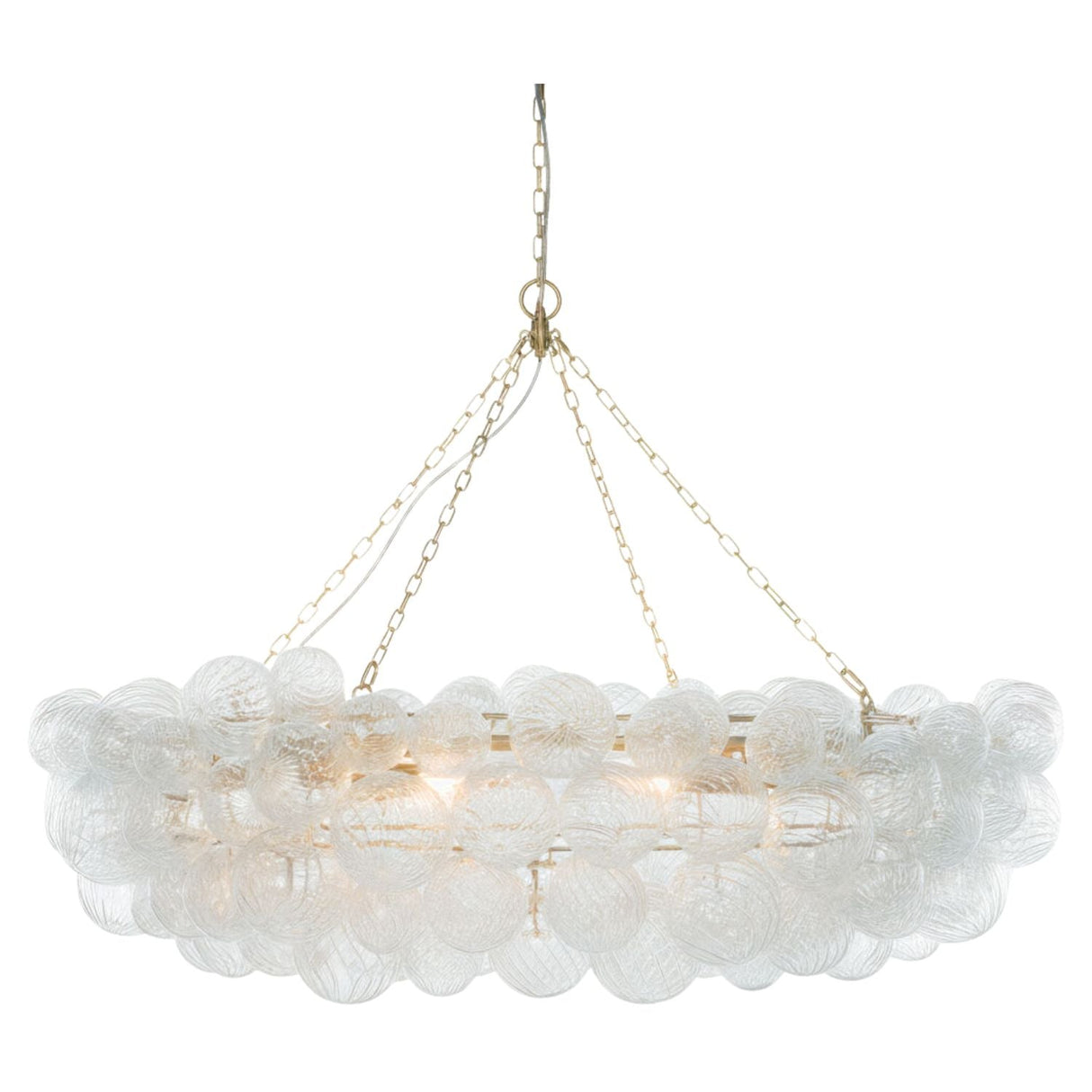 Modern European furniture - Etched Glass Orbs Chandelier - www.oroa.com
