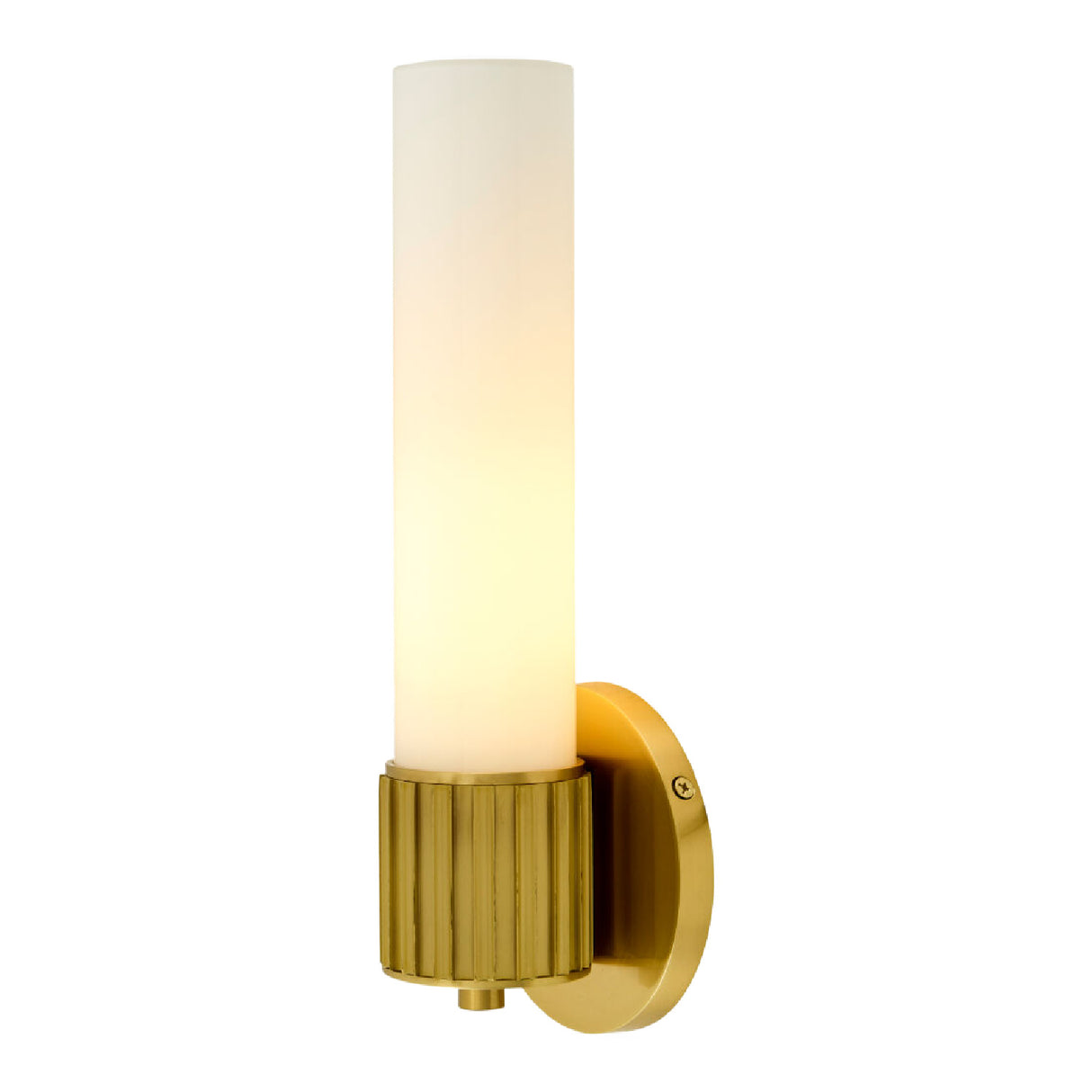 Cylindrical White Glass Wall Lamp S | Oroa.com