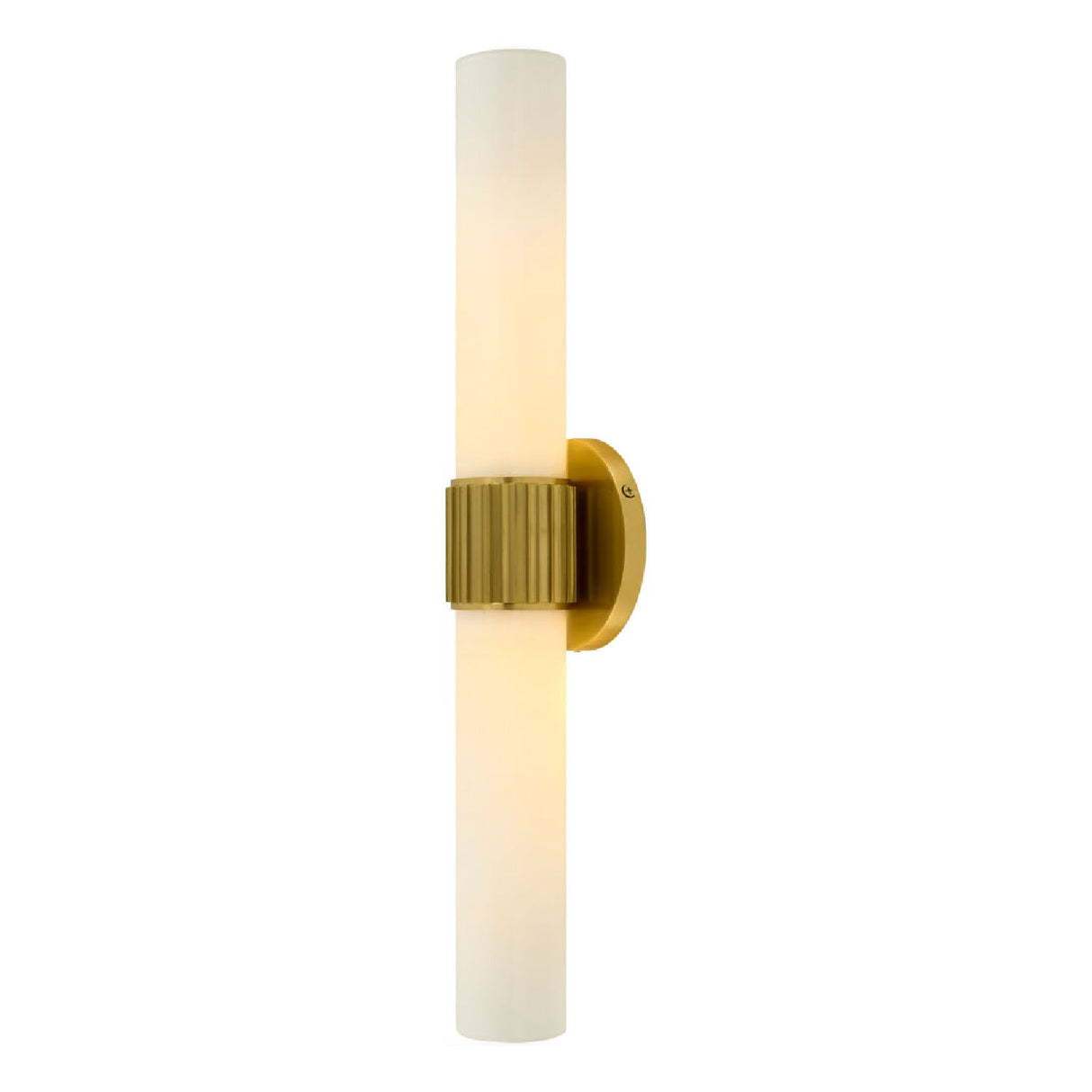 Modern European furniture - Cylindrical White Glass Wall Lamp L - www.oroa.com