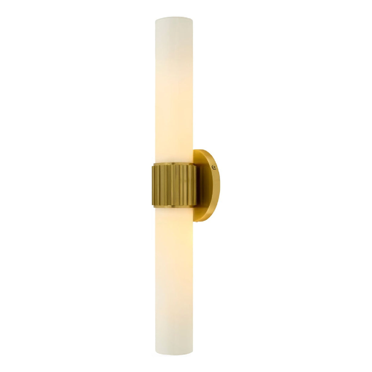 Modern European furniture - Cylindrical White Glass Wall Lamp L - www.oroa.com
