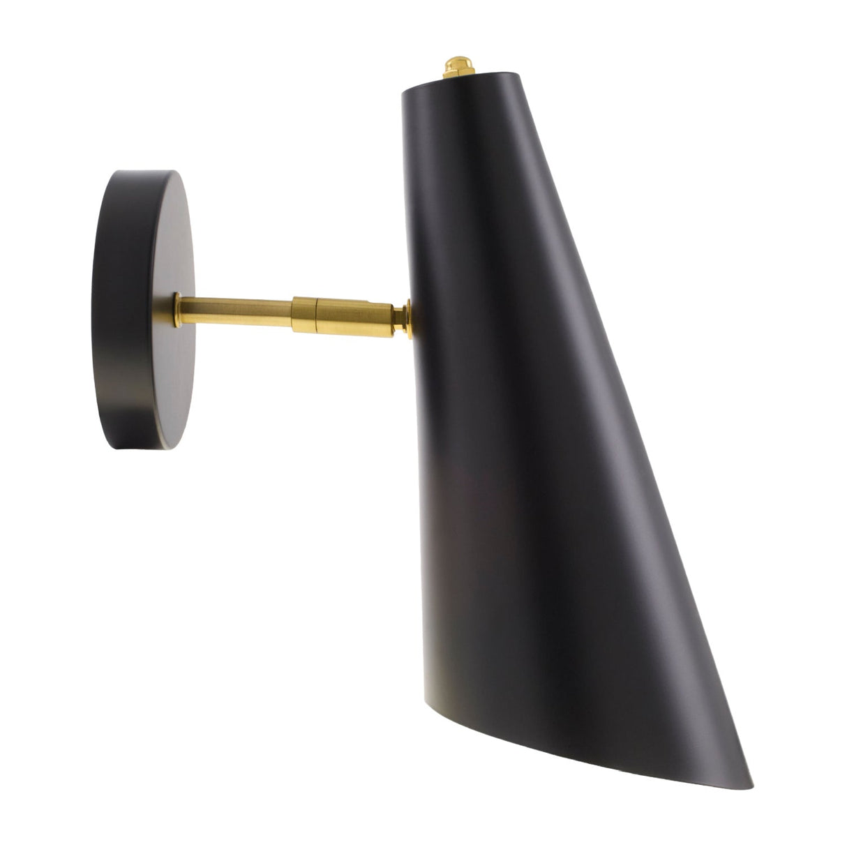 Modern European furniture - Conical Black Iron Wall Lamp - www.oroa.com