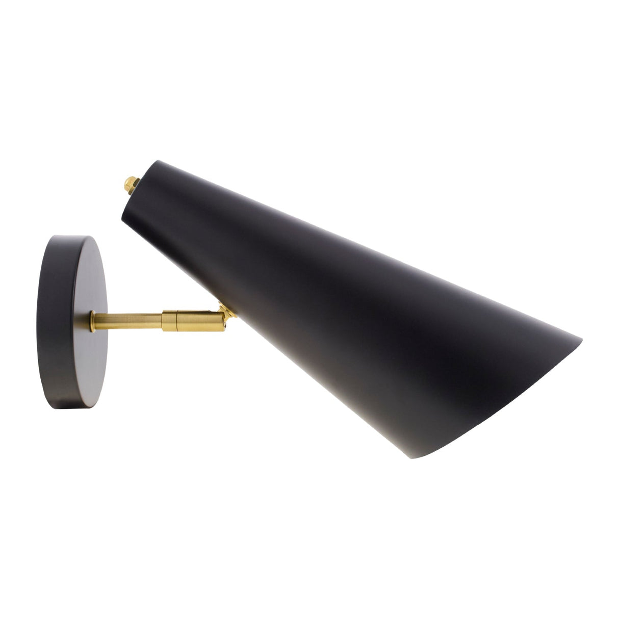 Modern European furniture - Conical Black Iron Wall Lamp - www.oroa.com