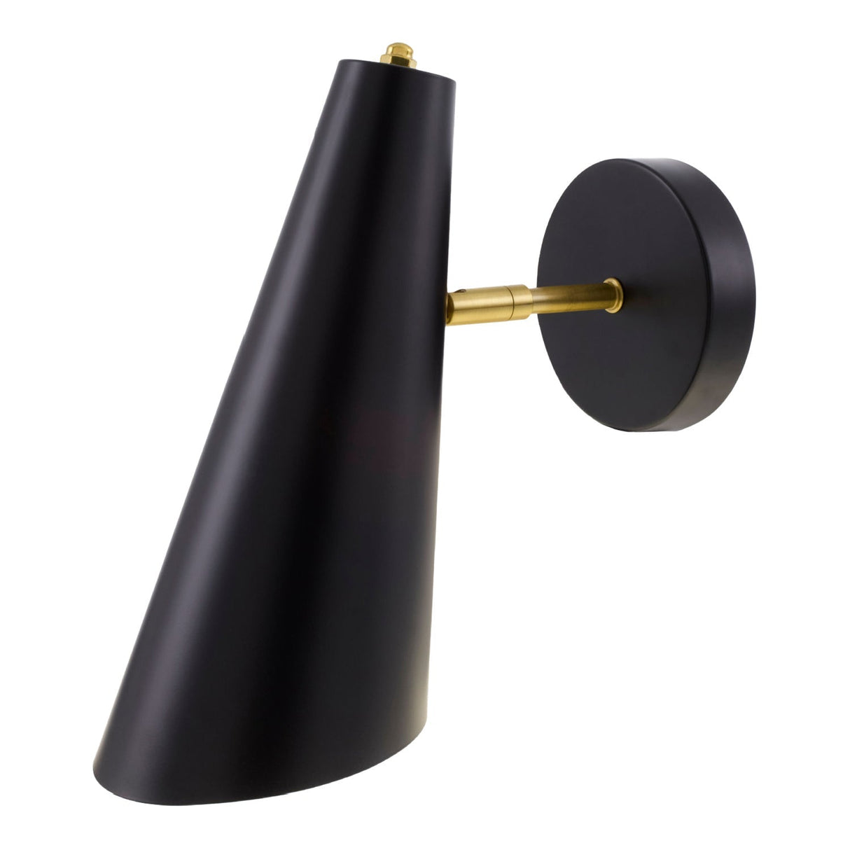 Modern European furniture - Conical Black Iron Wall Lamp - www.oroa.com