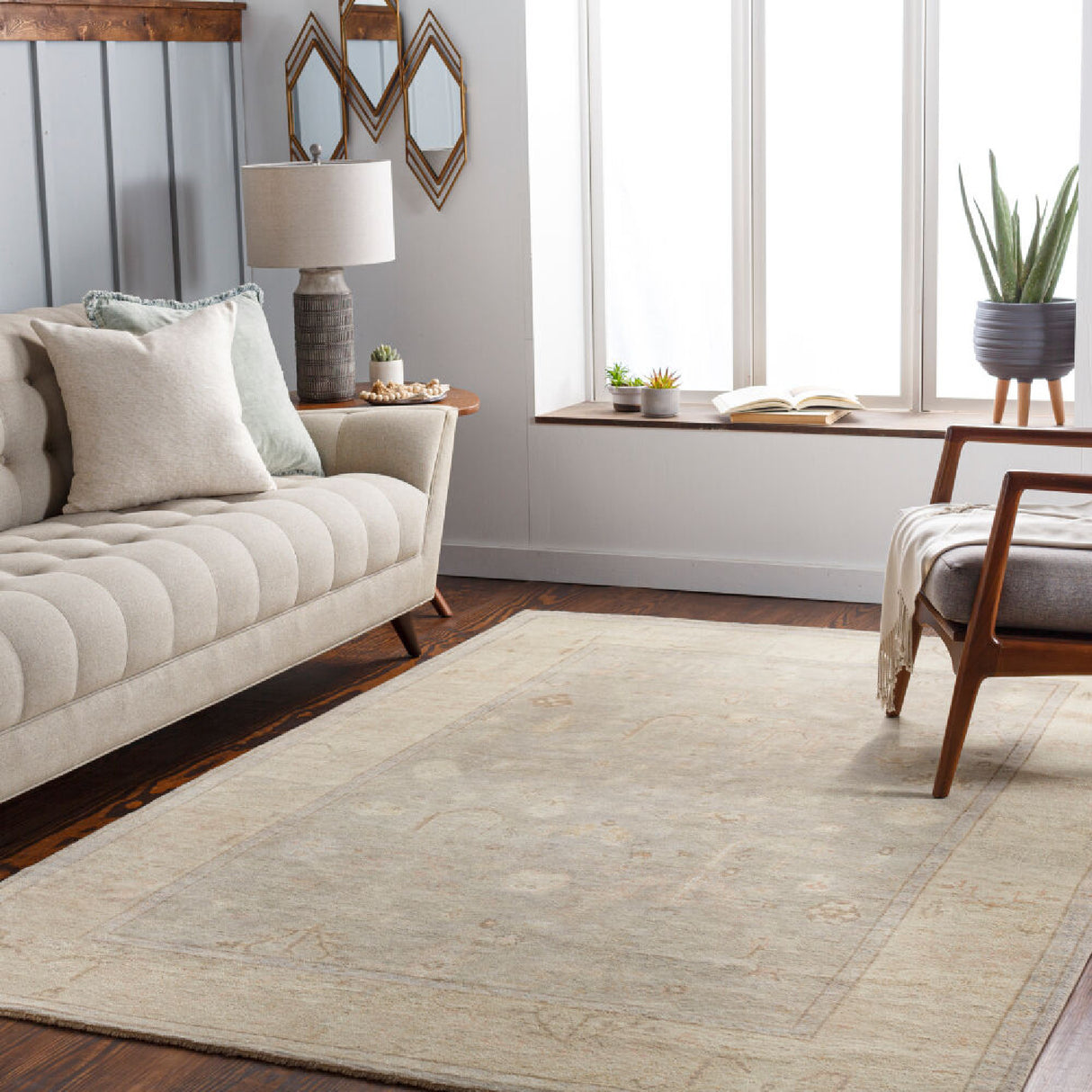 Modern furniture - Antique Wash Wool Fringed Carpet - www.oroa.com