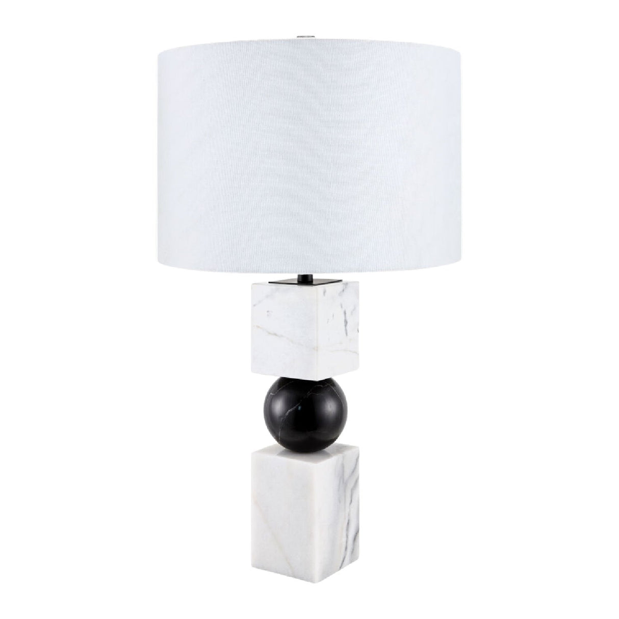 Modern European furniture - Two-Toned Geometrical Marble Table Lamp - www.oroa.com