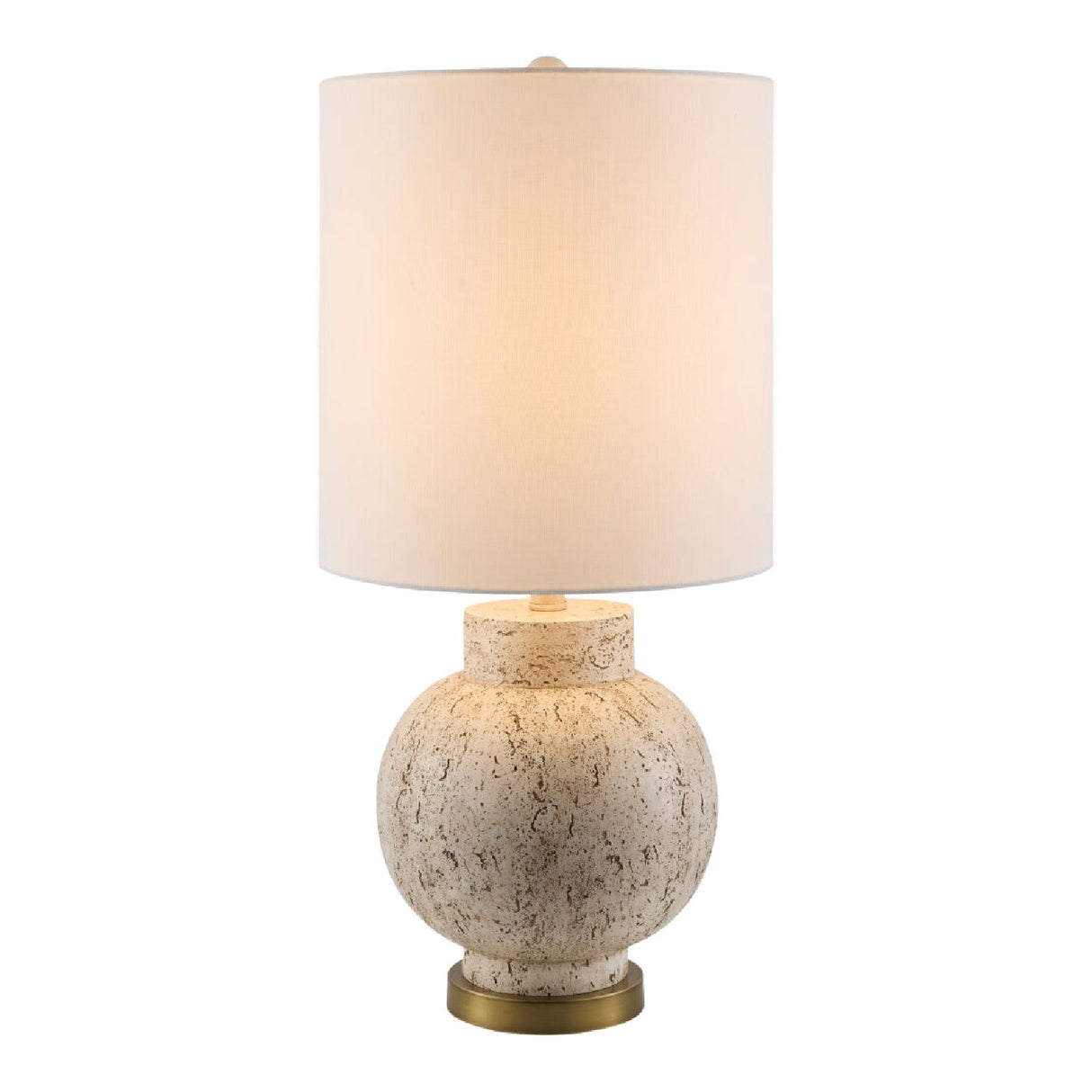 Modern European furniture - Cream Round Base Table Lamp - www.oroa.com