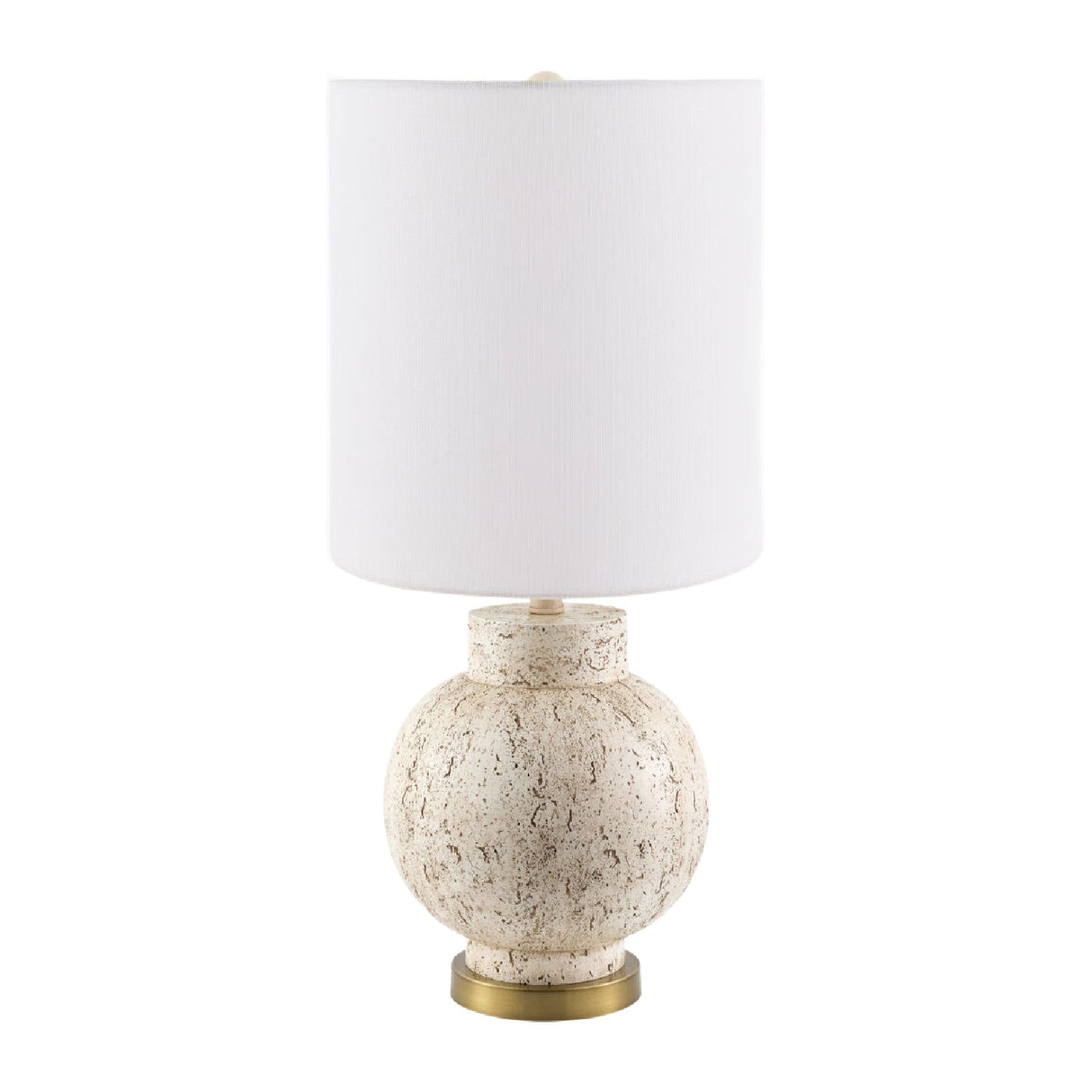 Modern European furniture - Cream Round Base Table Lamp - www.oroa.com