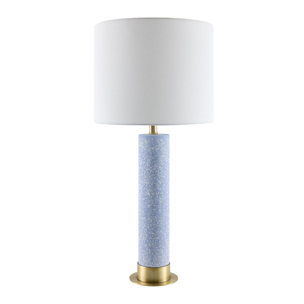 Modern European furniture - Speckled Blue Cement Table Lamp - www.oroa.com