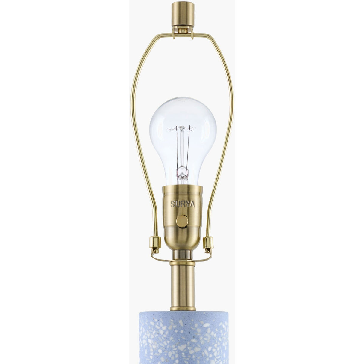 Modern European furniture - Speckled Blue Cement Table Lamp - www.oroa.com
