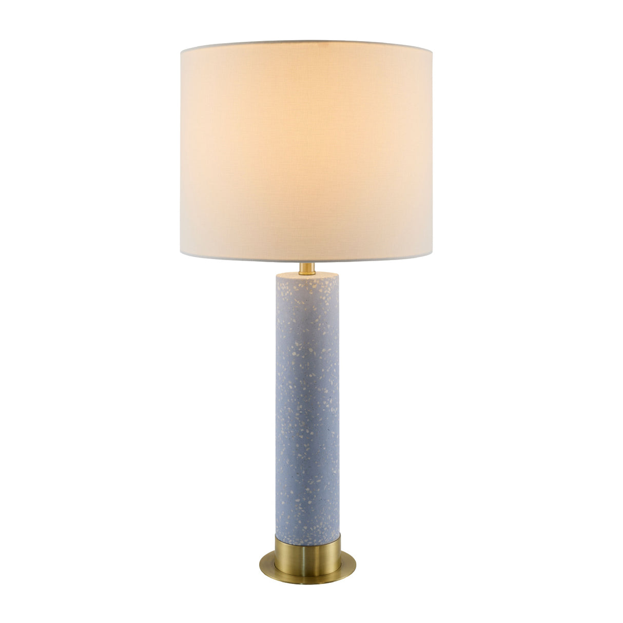 Modern European furniture - Speckled Blue Cement Table Lamp - www.oroa.com