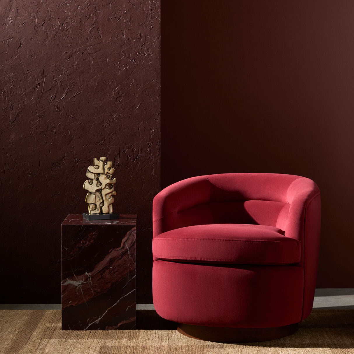 Modern European furniture - Antique Gold Abstract Sculpture - www.oroa.com