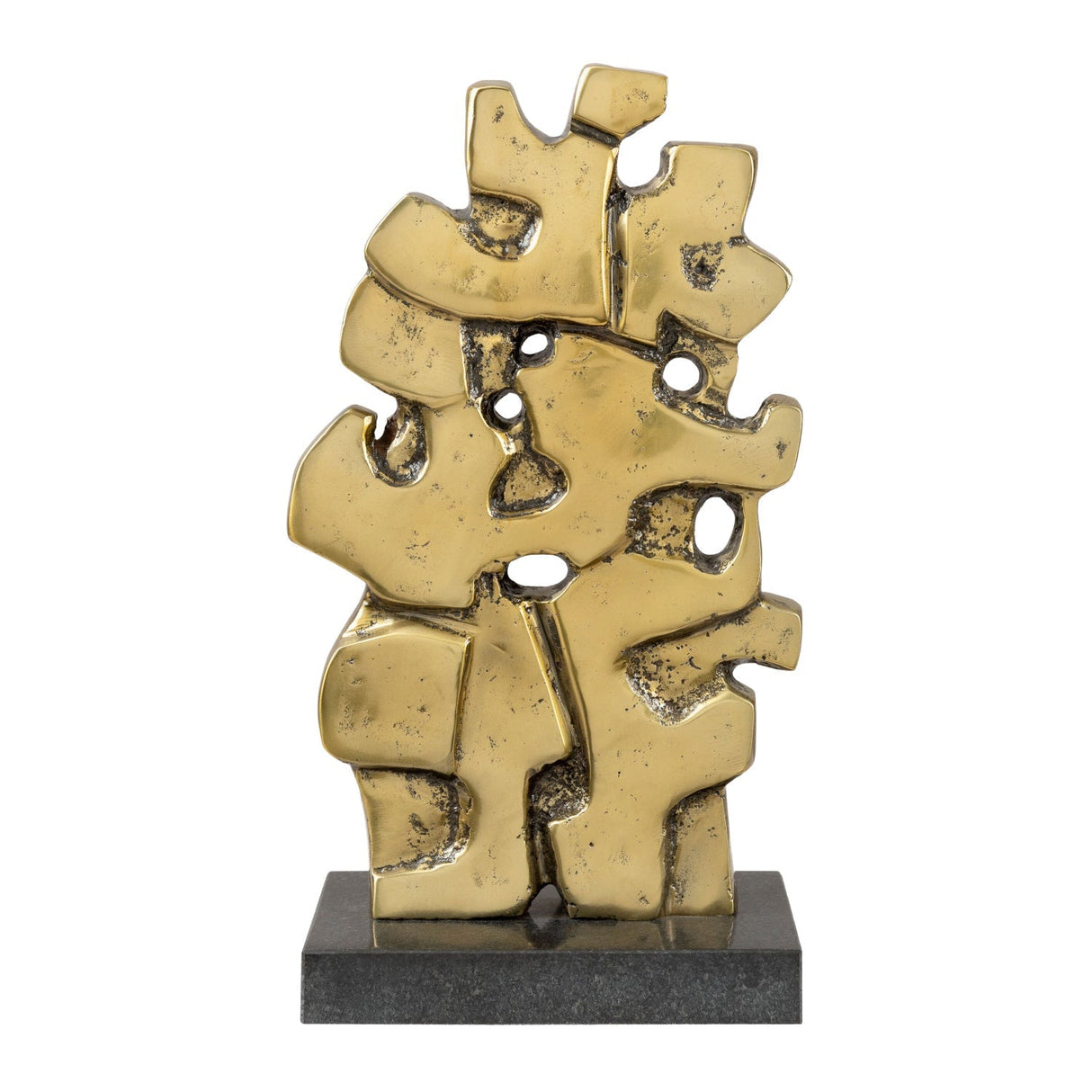 Modern European furniture - Antique Gold Abstract Sculpture - www.oroa.com